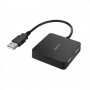 HAMA USB HUB 2.0, 4 Porta, 480 Mbit/S, Crni 200121 - slika 1