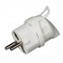 COMMEL Utikac Ugaoni Sa Uzemljenjem 16A 250V, Beli - slika 1