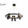 ARIA 4 LUSTER 12*GU10 CRNA - slika 1