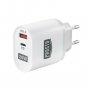 PROSTO Univerzalni brzi USB punjač 3A + USB-C PD - slika 1