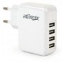 GEMBIRD EG-U4AC-02 punjac za telefone i tablete 5v 3.1A 4xUSB white - slika 1