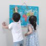 VIGA Drvena magnetna puzzle mapa sveta/piši briši tabla - slika 2