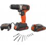 BLACK&DECKER Akumulatorska bušilica/odvijač 18V; 2x1,5 Ah (BCD001KBA10) - slika 1