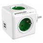 ALLOCACOC PowerCube Original USB 4xSchuko + dual USB zelena - slika 1