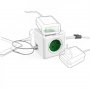 ALLOCACOC PowerCube Extended USB 4xSchuko + dual USB, kabl duž.1.5m, zelena - slika 2