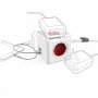 ALLOCACOC PowerCube Extended USB 4xSchuko + dual USB, kabl duž.1,5m, crvena - slika 2
