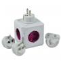 ALLOCACOC PowerCube ReWirable USB 4xSchuko + dual USB - slika 1