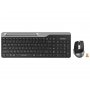 A4 TECH FB2535C FSTYLER Wireless USB, US tastatura + miš, sivi - slika 4