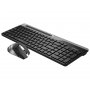 A4 TECH FB2535C FSTYLER Wireless USB, US tastatura + miš, sivi - slika 1