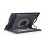 GEMBIRD Postolje sa hladnjakom za laptop do 17 inča, 15cm ventilaror, podešavanje visine, LED (NBS-1F17T-01) - slika 1