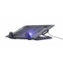 GEMBIRD Postolje sa hladnjakom za laptop do 17 inča, 15cm ventilaror, podešavanje visine, LED (NBS-1F17T-01) - slika 4