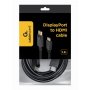 GEMBIRD DisplayPort na HDMI kabl, 1.8m, crni (CC-DP-HDMI-6) - slika 3