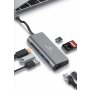 GEMBIRD USB-C 5-in-1 Hub, Gigabit Ethernet, SD card reader, 1x HDMI 4K, 2x USB3.1, 1x USB-C (A-CM-COMBO5-01) - slika 1