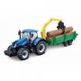 BURAGO Traktor sa prikolicom, asst - slika 3