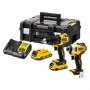 DeWALT Akumulatorski set  DCK2062D2T (DCD709 + DCF809 + 2 x baterija 18V/2Ah + punjač + kofer) - slika 1