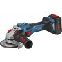 BOSCH Akumulatorska ugaona brusilica GWS 18V-15 SC, 125mm, 2×8.0Ah, 06019H6101 - slika 1