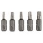 BOSCH 5-delni paket bitova odvrtača ekstra tvrdi (Torx®) 2607001768, T 10; T 15; T 20; T 25; T 30; 25 mm - slika 1