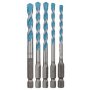 BOSCH 5-delni set višenamenskih burgija HEX-9 Multi Construction 2608589530, 4; 5; 6; 6; 8 mm - slika 1