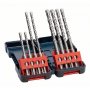BOSCH 8-delni set hamer burgija SDS plus-3, Tough Box 2607019902, 6 x 110 (2x); 6 x 160 (2x); 8 x 160 (2x); 10 x 160 (2x) mm - slika 1
