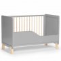 KINDERKRAFT Krevetac za bebe NICO wooden grey - slika 2
