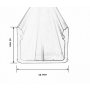 DAWN Led profil LL-ALP004-R komplet crni - slika 2