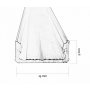 DAWN Led profil LL-ALP002-R komplet crni - slika 2