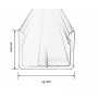 DAWN Led profil LL-ALP004-R komplet sivi - slika 2