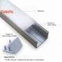 DAWN Led profil LL-ALP004-R komplet sivi - slika 1