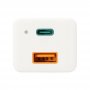 HAMA GaN Punjac USB-C (PD), USB-A (QC 3.0), 65W, Beli - slika 2