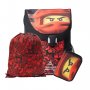 LEGO Ninjago lagani školski ranac (trodelni set): Crveni nindža - slika 1
