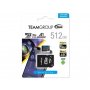 TEAM GROUP MICRO SDXC 512GB UHS-I ELITE +SD Adapter TEAUSDX512GIV30A103 - slika 1