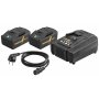 REMS 571593 Power-Pack Baterije 2 x 22 V, 5,0 Ah sa punjačem - slika 1