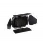 GODOX BD-07 barndoor sa gridom i gelovima za AD200 - slika 4
