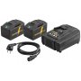 REMS 571594 Power-Pack Baterije 2 x 22 V, 9,0 Ah sa punjačem - slika 1