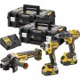 DeWALT DCK384P2T Aku set alata brusilica, šrafilica i udarni odvijač - slika 1