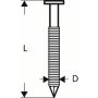 BOSCH Ekser sa prugama okrugla glava SN21RK 60RG  2608200036, 2,8 mm, 60 mm, pocinkovana, nabrazdana - slika 1