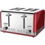 PROFI COOK Dupli toster pc-ta 1194 crveni, 1630W, 4 kriške hleba - slika 1