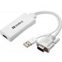 Sandberg Adapter konverter VGA + Audio - HDMI FHD 508-78 - slika 1
