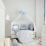 Belis Posteljina za krevetac MY HOME 2.0. 120X60 GREY-BLUE - slika 1