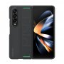 SAMSUNG Silikonska Maska Za Fold4 + Kaiš, Crna - slika 1