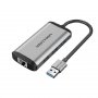 Vention USB HUB 3.0, 3 porta + Ethernet, sivi (CKBHB) - slika 2