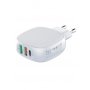 MOYE Voltaic USB punjač, 1x Tip-C, 2x USB, beli (UC-A35) - slika 1