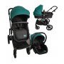 Puerri Oscar kolica za bebe 3 u 1 - Dark Green - slika 1