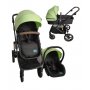 Puerri Oscar kolica za bebe 3 u 1 - Light Green - slika 1