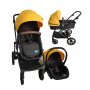 Puerri Oscar kolica za bebe 3 u 1 - Yellow - slika 1