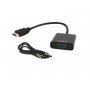 GEMBIRD A-HDMI-VGA-03 **Gembird HDMI to VGA + AUDIO adapter cable, single port, black (altA-HDMI-VGA-06)479 - slika 1