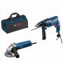 BOSCH Set vibraciona bušilica GSB 550 + GWS 750-125 + torba, 0615990M3M - slika 1
