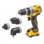 DeWALT DCD703L2T 12V XR Multi-Head Akumulatorska Bušilica - odvrtač, 2 x 3Ah - slika 3