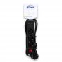 COMMEL Produžni Kabl 1,4m 3xšuko Sa Sklopkom + 2xUSB, Crn C234-411 - slika 2