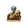 FUNKO Star Wars Mandalorian POP! Deluxe - Mando on Bantha w/Child in Bag - slika 2